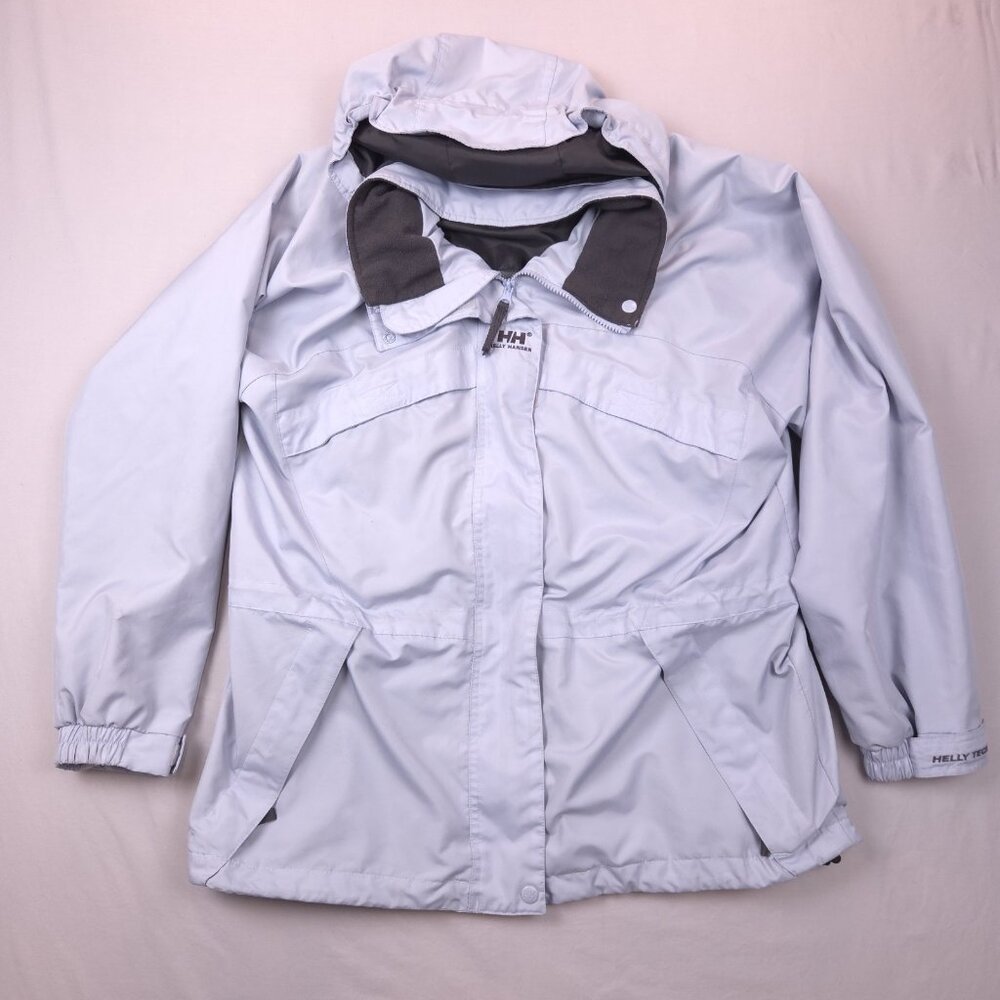 Helly‎ Hansen Mens Large Ski Jacket Helly Tech Light Blue Polyester